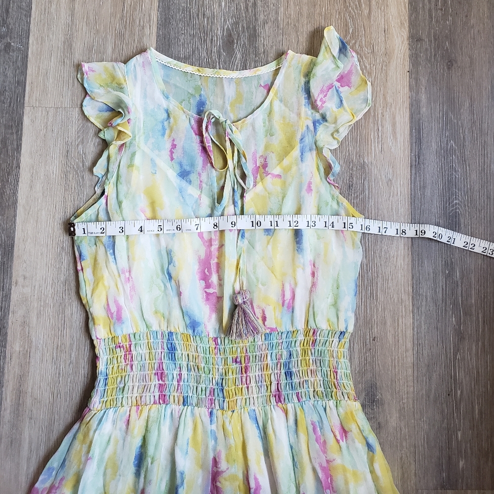 BY|ANTHROPOLOGIE WATERCOLOR MAXI DRESS - Picture 8 of 14